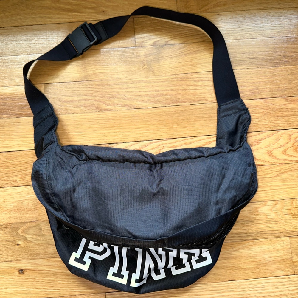 Pink belt bag and bag